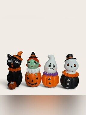 New Viral Whimsical DT Johanna Parker Halloween Figurines HTF Hand Painted